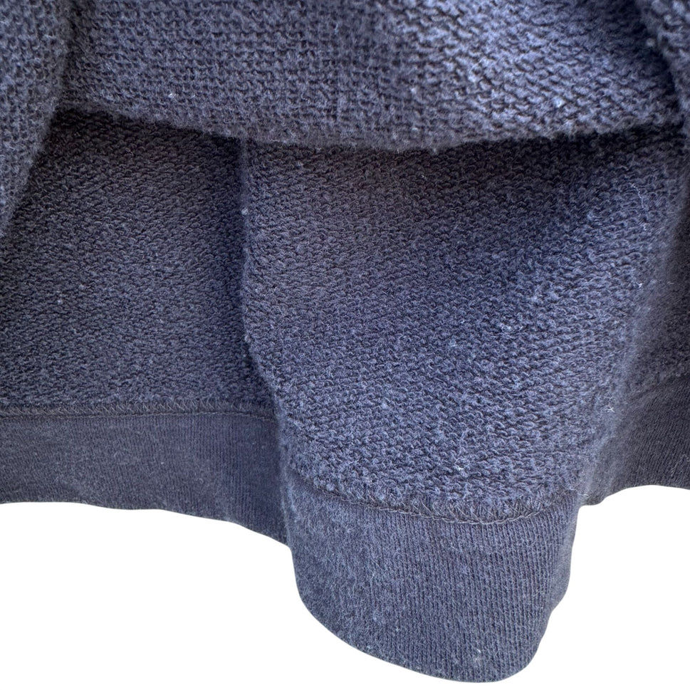 DKNY Black 3/4 Sleeve Boat Neck Sweatshirt Womens L French Terry Minimalist