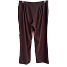 Switch Coldwater Creek Vintage Womens Brown Straight Leg Stretch Flat Front Pants 16 3 image