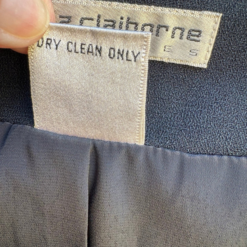 Liz Claiborne Vintage 90s Whimsigoth Cropped Open Blazer Jacket Bolero Shrug 6
