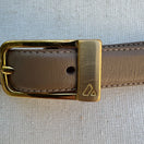 Switch Liz Claiborne Vintage Womens Tan Full Grain Semi Aniline Leather Skinny Belt L 2 image