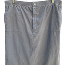 Switch Vintage Womens Gray Corduroy Knee-Length Pencil Elastic Waistband Pockets Skirt XL 2 image