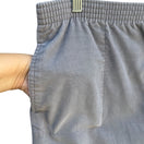 Switch Vintage Womens Gray Corduroy Knee-Length Pencil Elastic Waistband Pockets Skirt XL 3 image