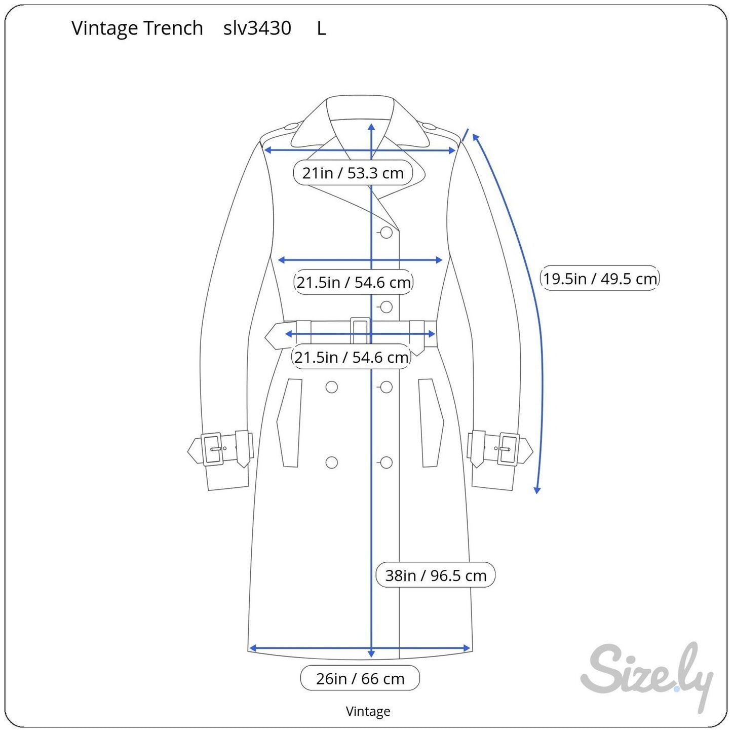 Vintage Khaki Trench Coat Mens Overcoat Hidden Button Striped Lining Mid Length