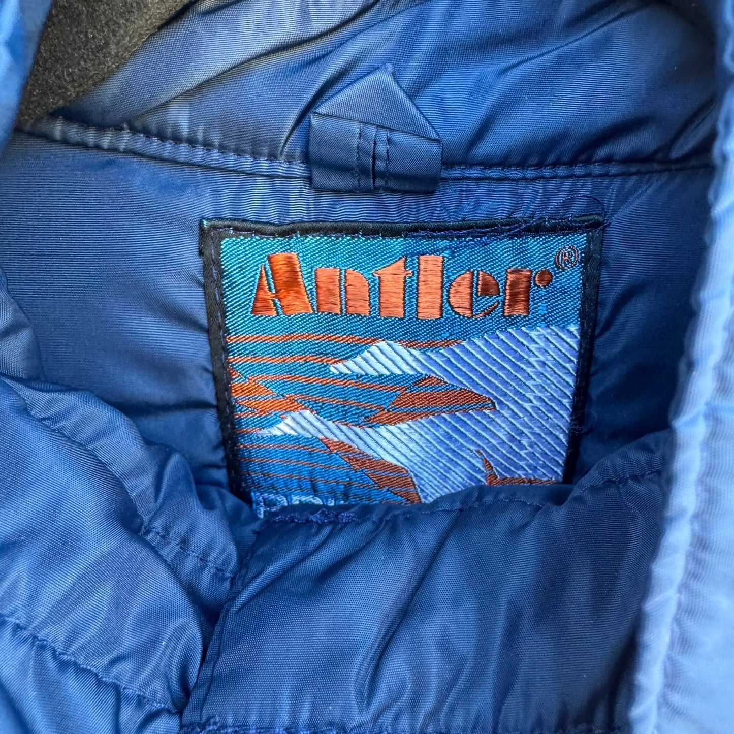 Antler Vintage That 70s Show Kelso Rainbow Chevron Down Feather Puffer Ski Vest