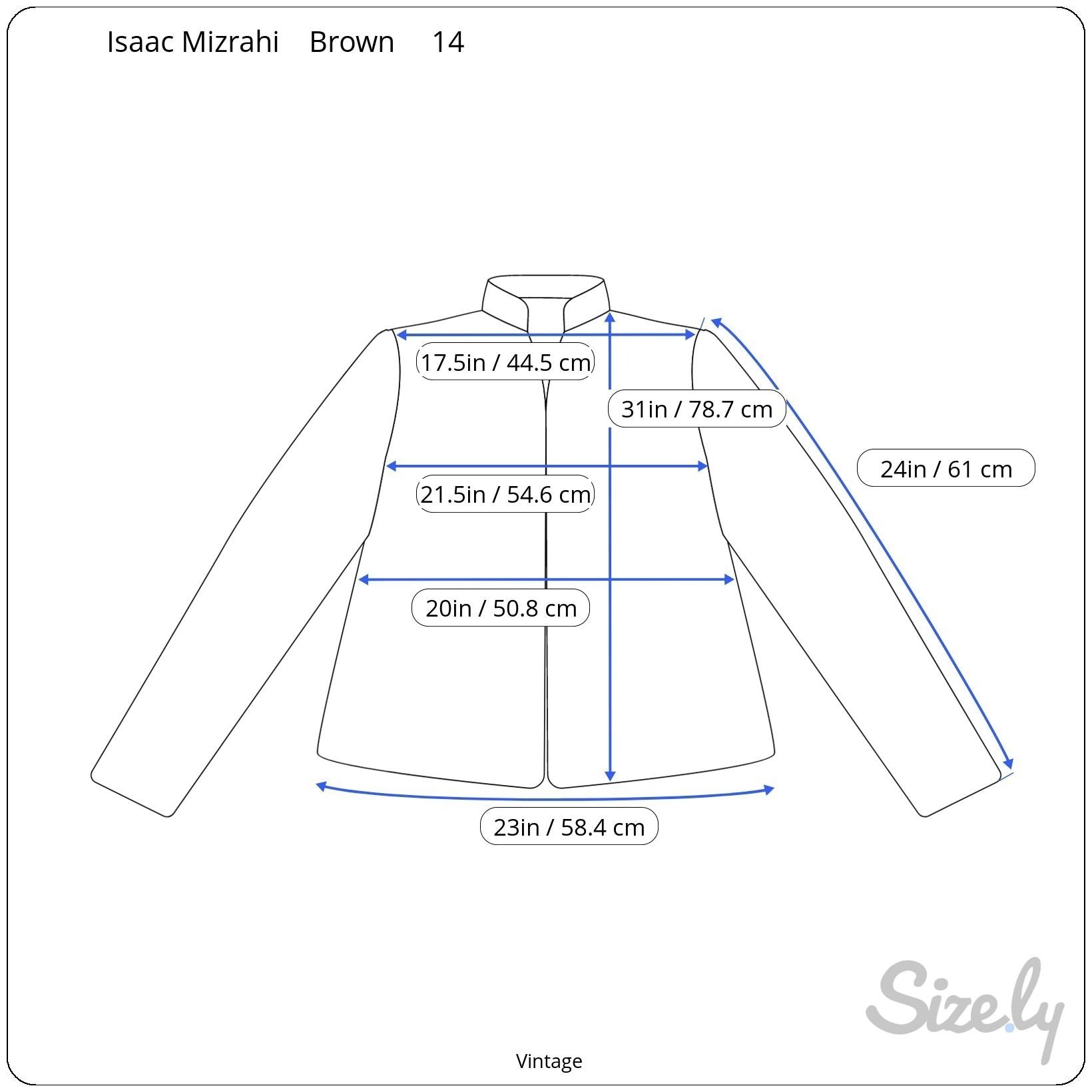 Isaac Mizrahi Brown Woven Mandarin Collar Blazer Jacket Womens 14 Vintage Style