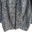 Switch Style &amp; Co Womens Open Front Knit Shawl Collar Long Sleeve Cardigan Sweater L 3 image