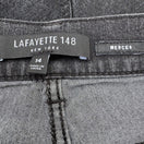 Switch Lafayette 148 New York Mercer Slim Leg Jeans Charcoal Grey Womens 14 Stretch 2 image
