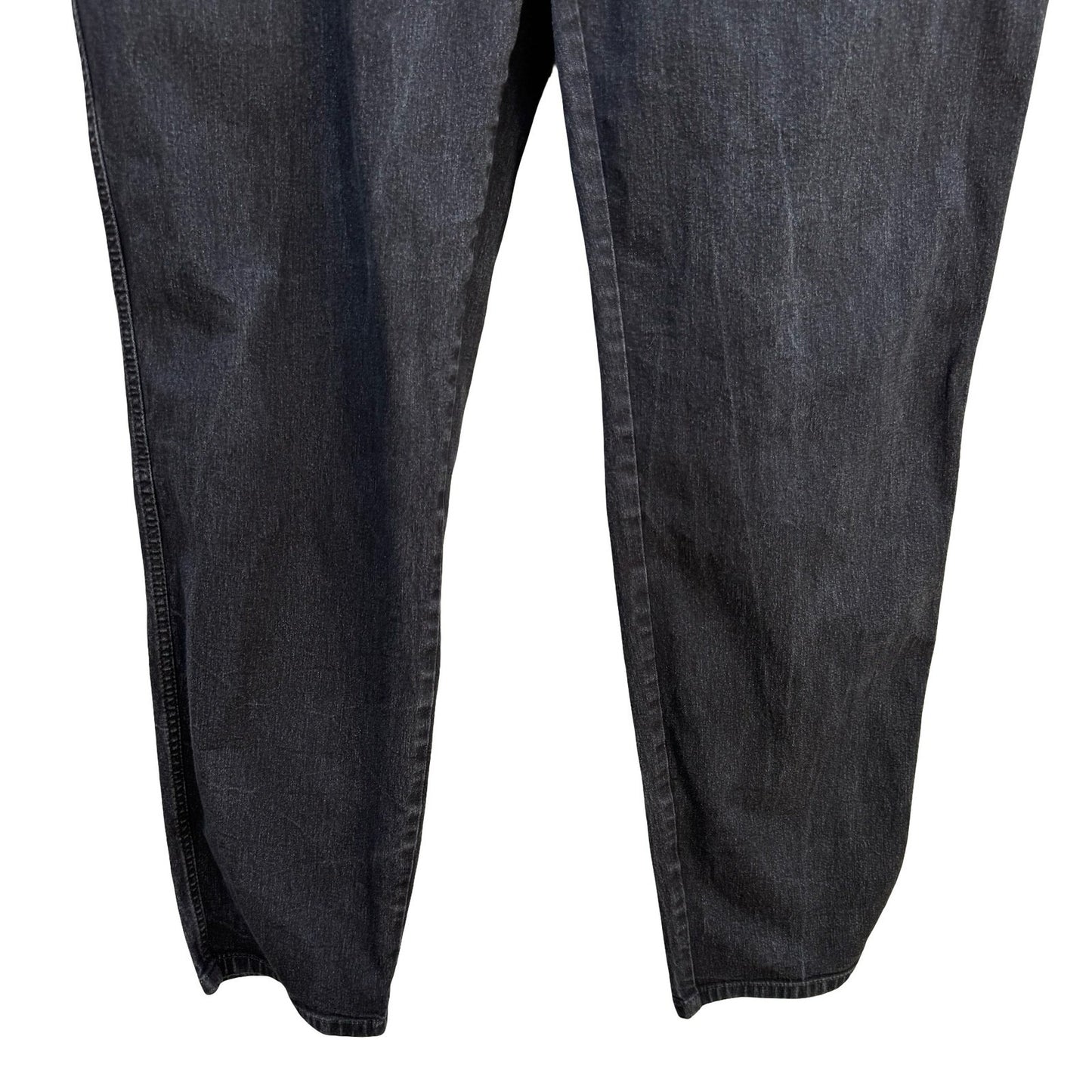 Lafayette 148 New York Mercer Slim Leg Jeans Charcoal Grey Womens 14 Stretch