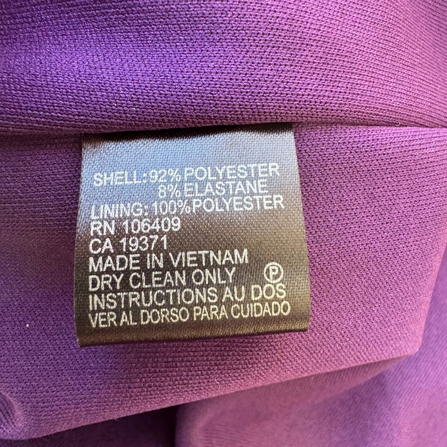 Tahari Arthur S. Levine Minimalist Professional Keyhole Sheath Dress Plum 14 NEW