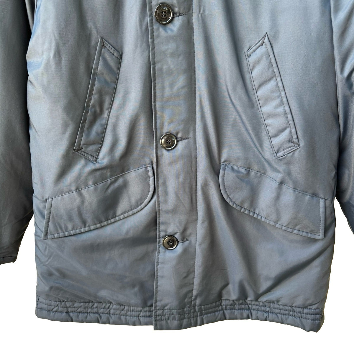 Vintage Flight Jacket N-3B Snorkel Parka Military Americana Faux Fur Hood Mens M