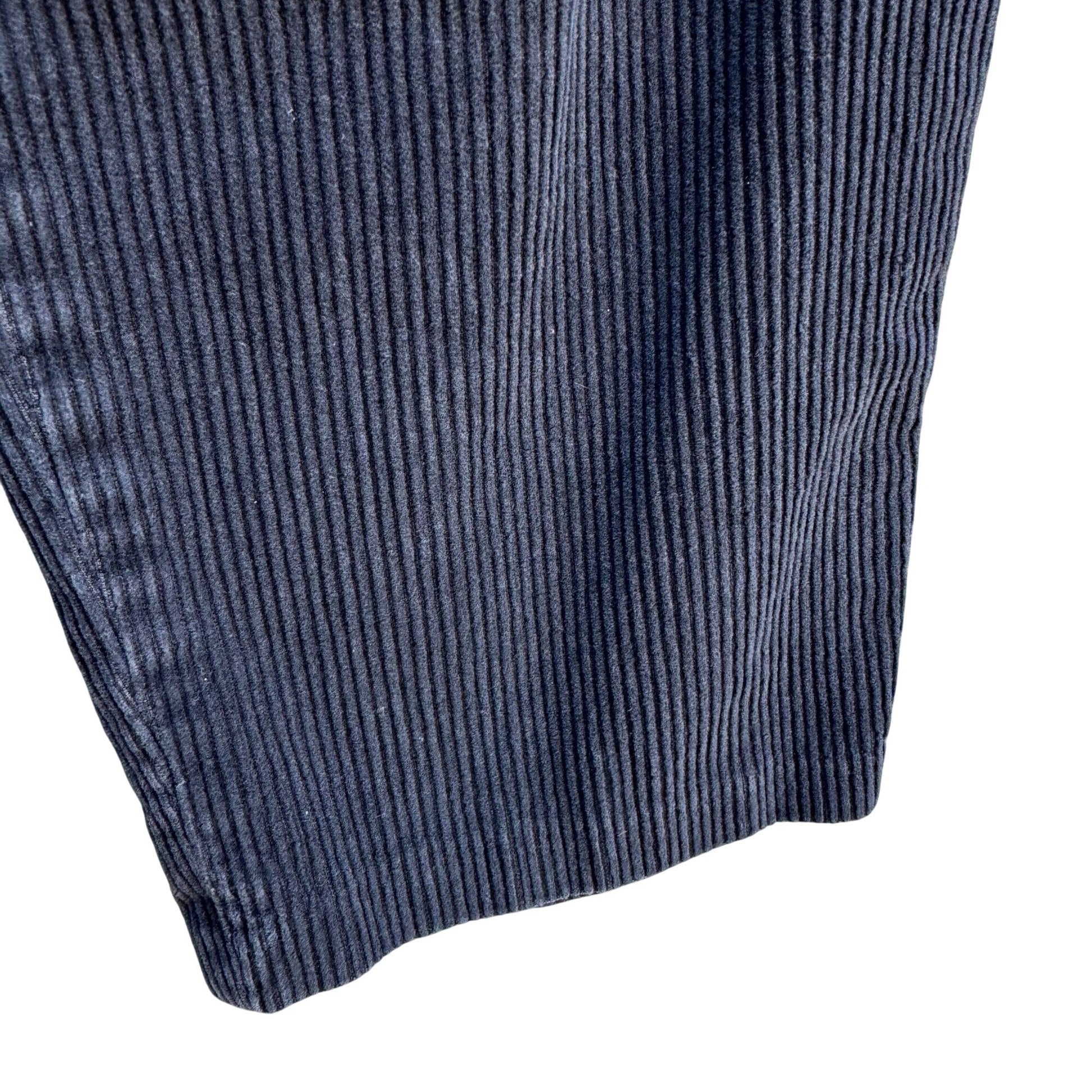 Jou Jou Vintage 80s Black Corduroy Tapered Pants Mid-Rise Relaxed Fit Womens 26