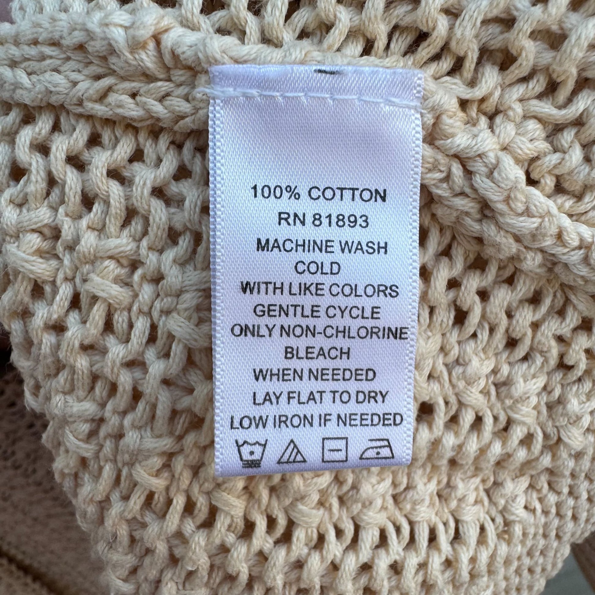Liz Claiborne Beige Open Knit Long Belted Cardigan Womens L Cozy Layer Lagenlook