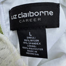 Switch Liz Claiborne Career White Lace Bubble Blouse Sleeveless Keyhole Back Large NEW 2 image
