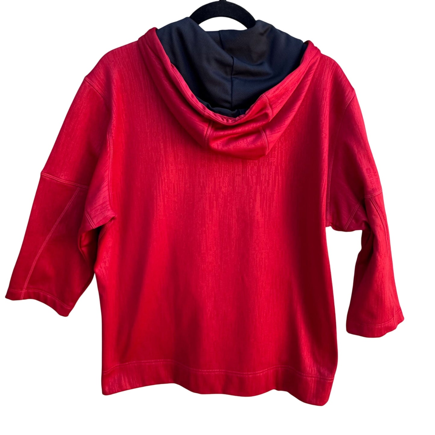 Champion Elite Scuba Fleece Pullover 3/4 Sleeve Half-Zip Kangaroo Pocket Hoodie M