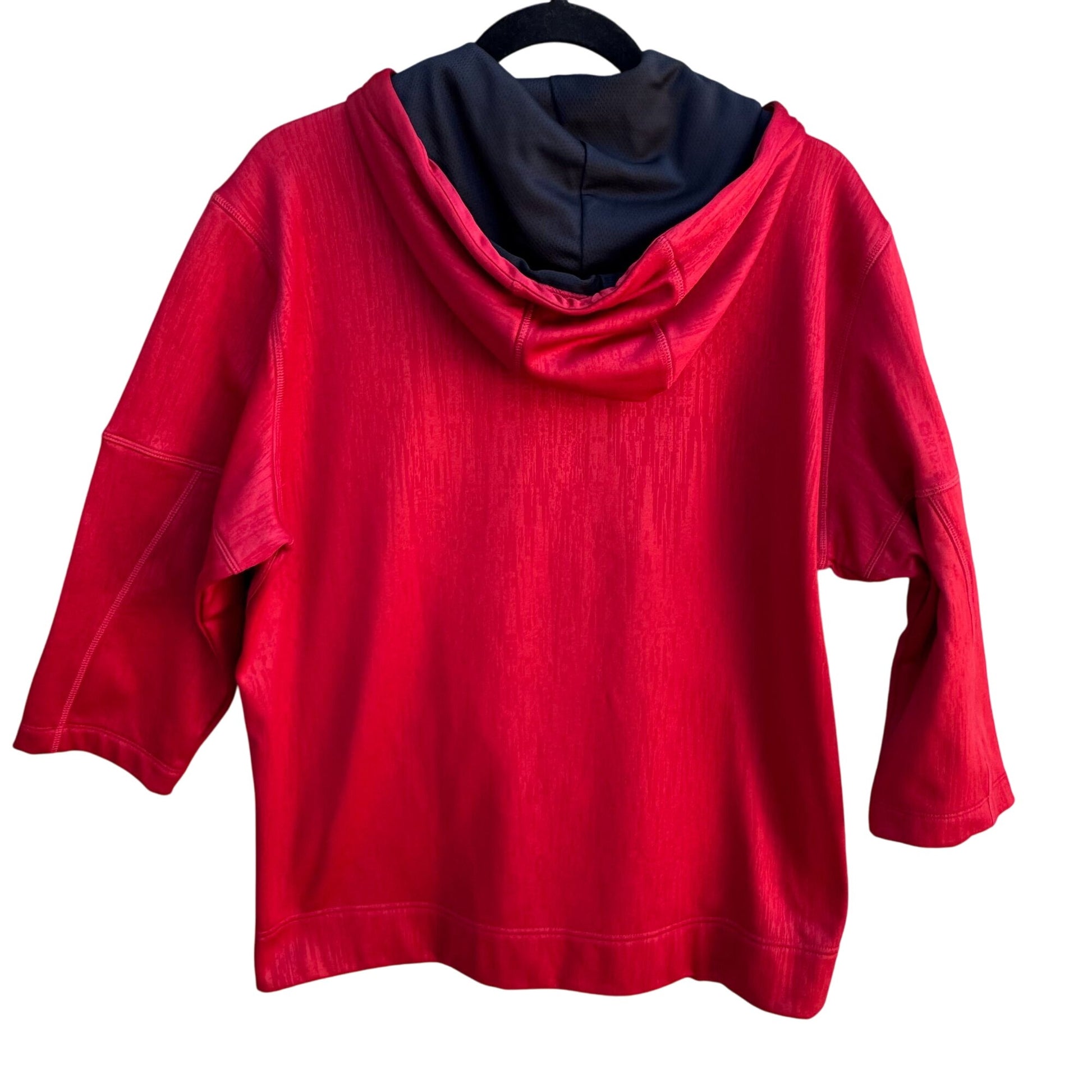 Champion Elite Scuba Fleece Pullover 3/4 Sleeve Half-Zip Kangaroo Pocket Hoodie M