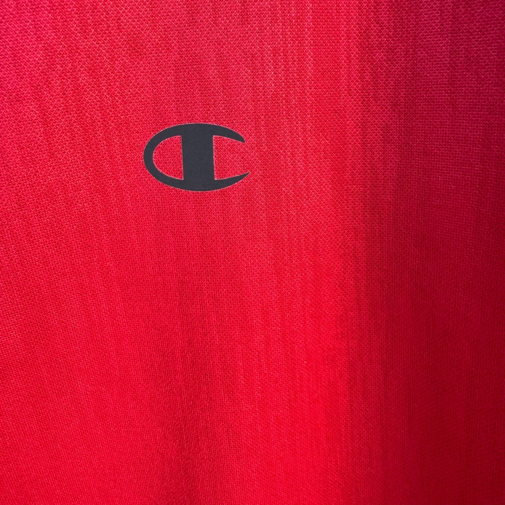 Champion Elite Scuba Fleece Pullover 3/4 Sleeve Half-Zip Kangaroo Pocket Hoodie M