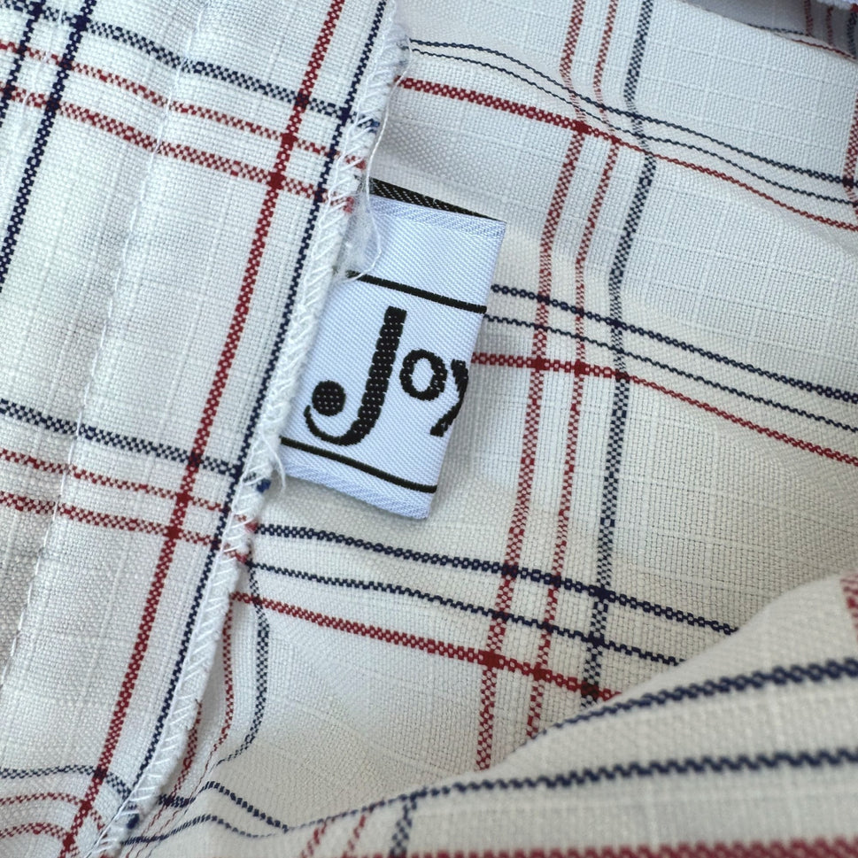 Joyce Sportswear Vintage 70s Womens Pleated Plaid Retro Mod Full Midi Skirt M