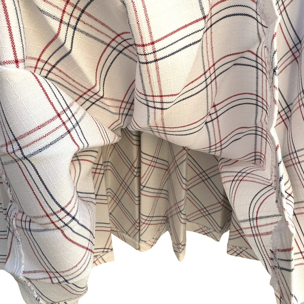 Joyce Sportswear Vintage 70s Womens Pleated Plaid Retro Mod Full Midi Skirt M