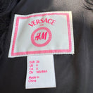 Switch Versace for H&amp;M Glam Faux Fur Vest Double Buckle Leather Straps Hanger Dustbag 6 2 image