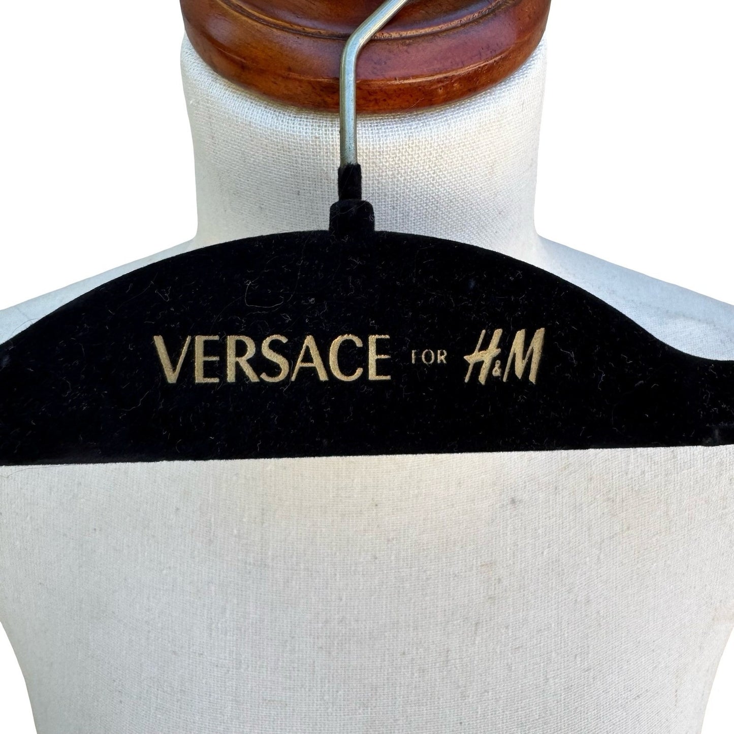 Versace for H&M Glam Faux Fur Vest Double Buckle Leather Straps Hanger Dustbag 6