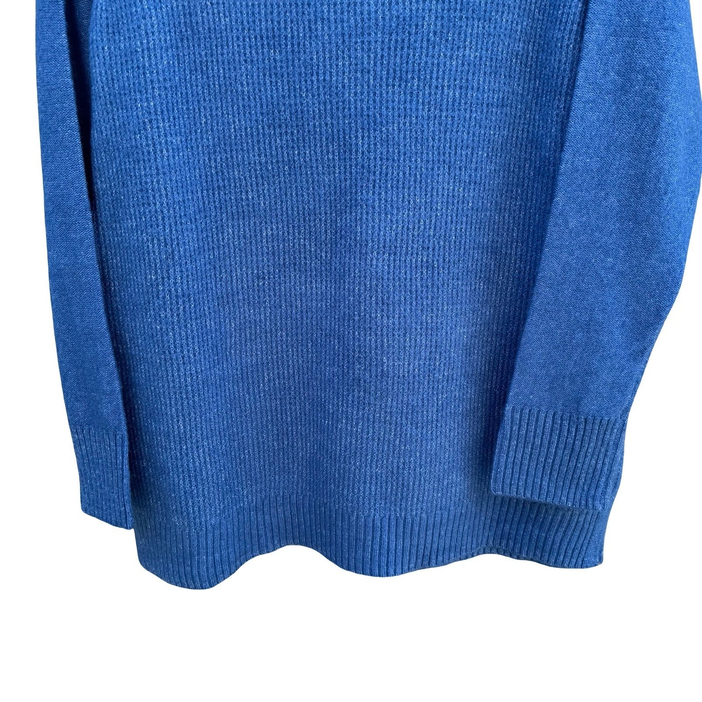 LOGO Lori Goldstein Layering Ribbed Soft Knit Lagenlook Sweater Blue Women M NEW