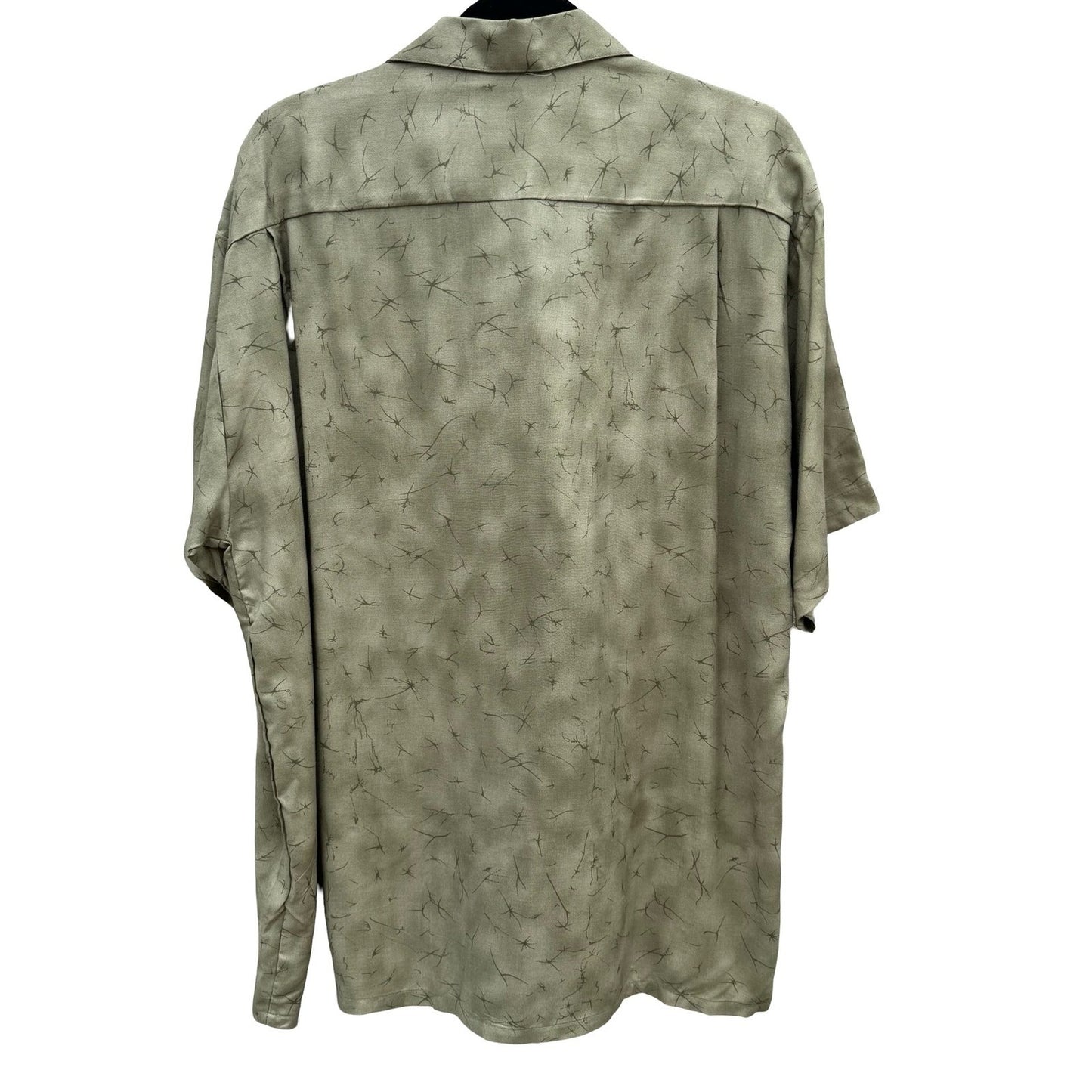 Pineapple Connection Mens L Green Tropical Hibiscus Aloha Shirt NEW Hawaiian