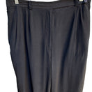 Switch August Silk Vintage Womens Relaxed Fit Black Pleated Elastic Waist Dress Pants 3 image