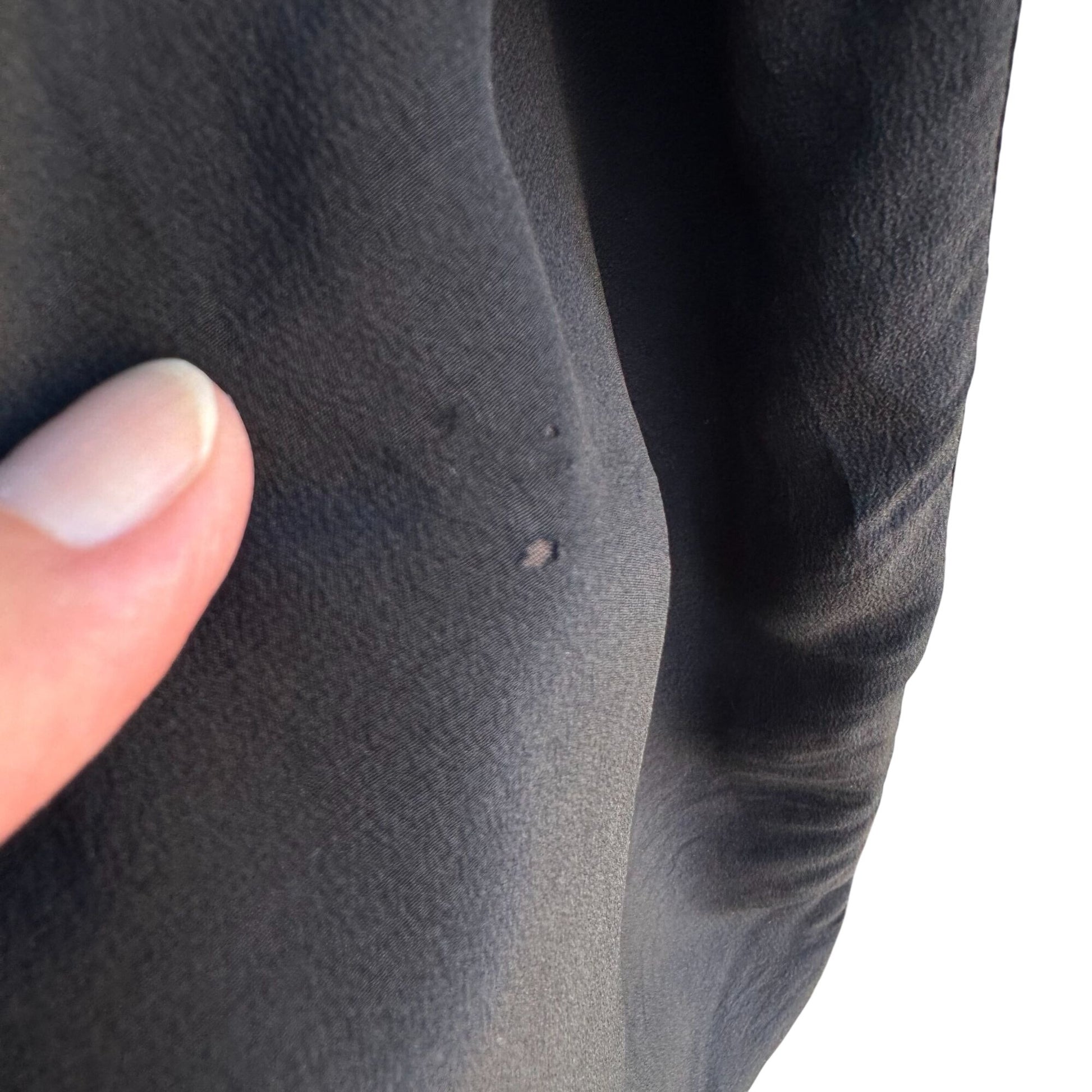 August Silk Vintage Womens Relaxed Fit Black Pleated Elastic Waist Dress Pants