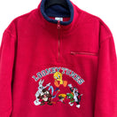 Switch Looney Tunes Red Fleece Pullover Half-Zip Chest Pocket Fleece Unisex Sweatshirt 3 image