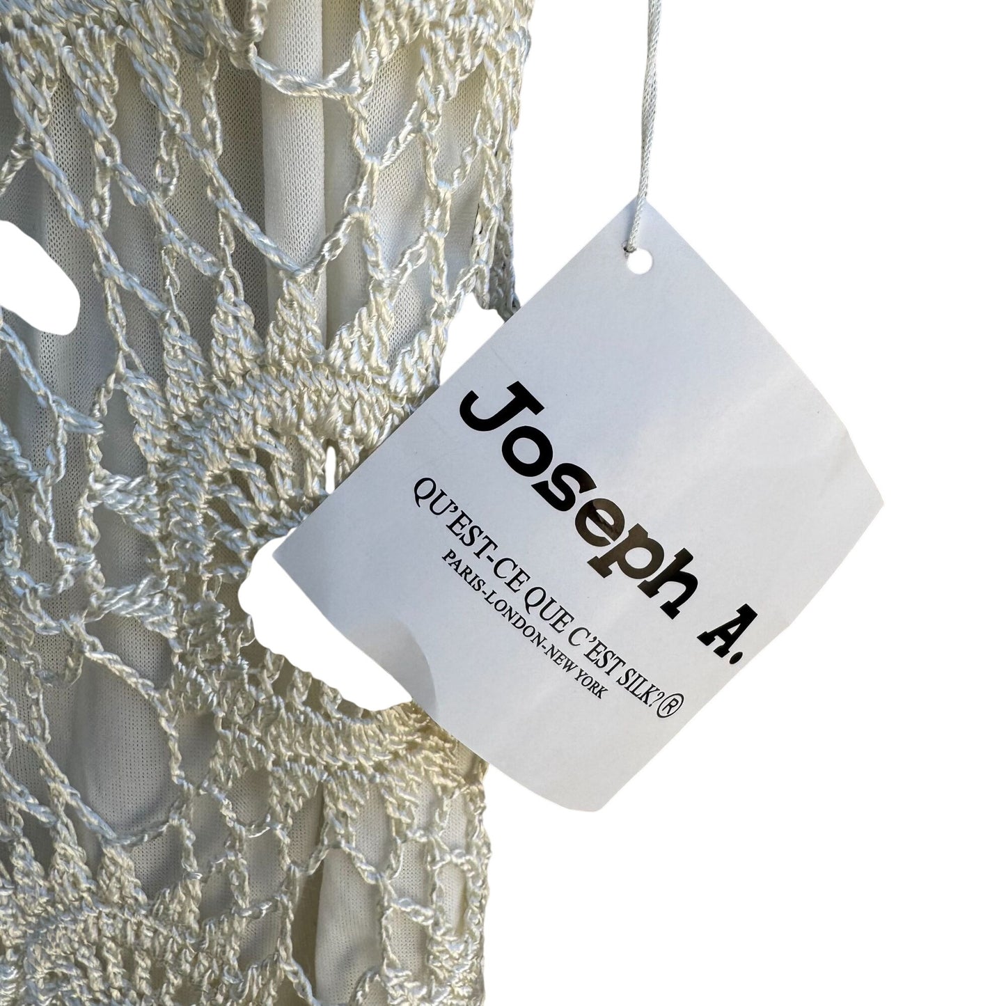 Joseph A Womens Boho Crochet Circle Scoop Neck Sleeveless Knit Blouse Top New M