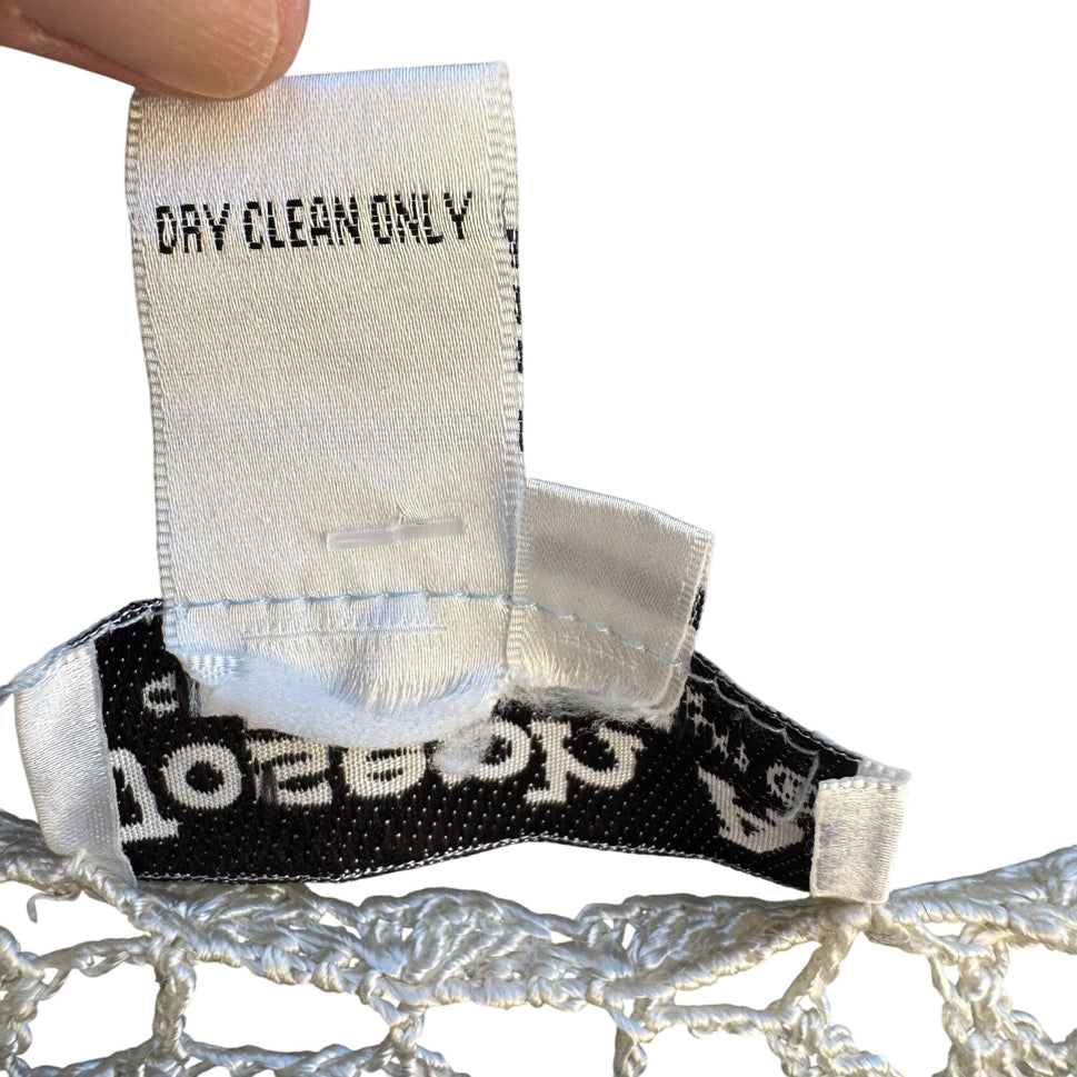 Joseph A Womens Boho Crochet Circle Scoop Neck Sleeveless Knit Blouse Top New M