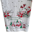 Switch Vintage Christmas Holiday Santa Sleigh Tree Print Festive Red Green Tablecloths 2 image