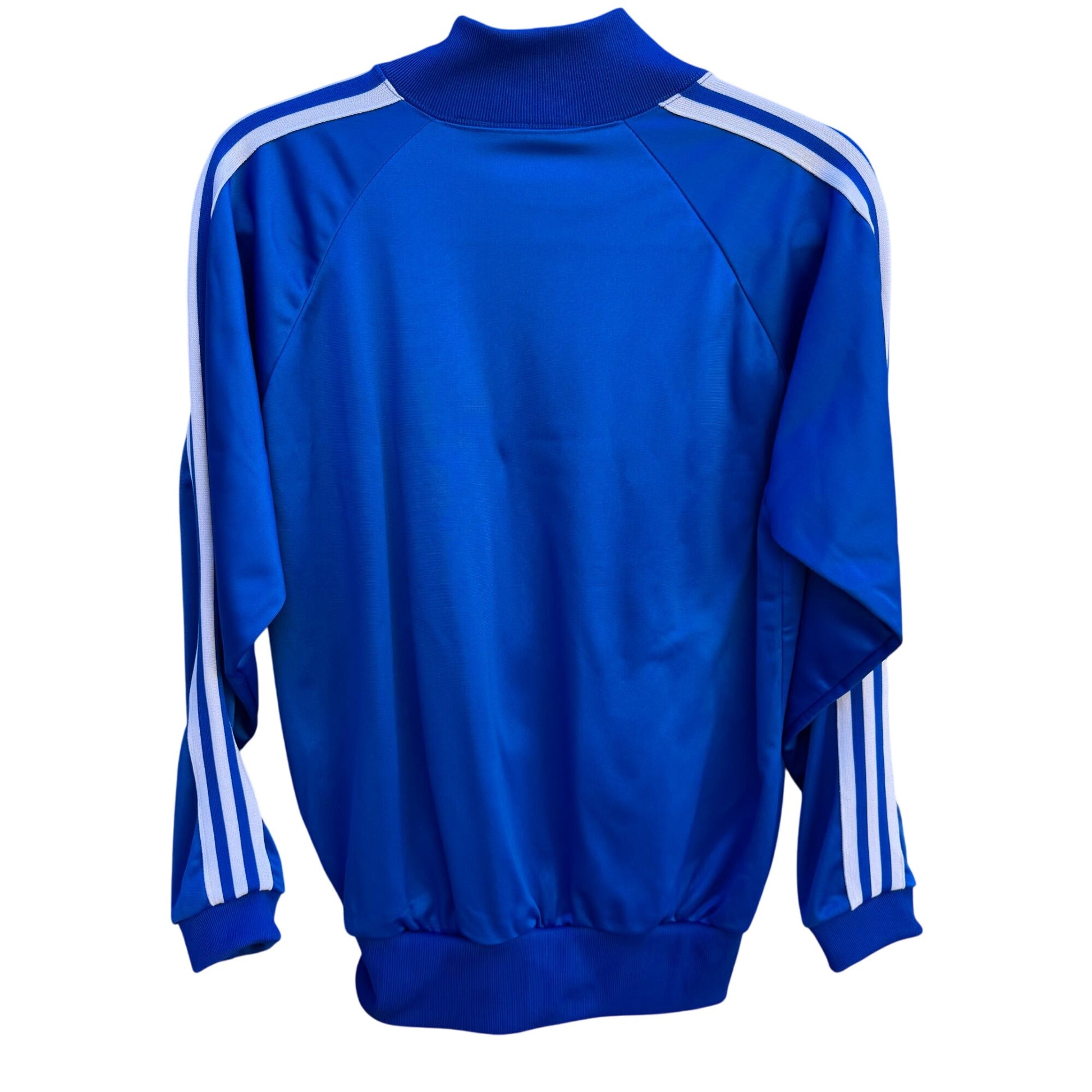 Todd I Vintage Satin Streetwear Athleisure Blue Striped Sleeves Track Jacket L