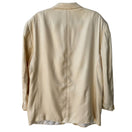 Switch Bert Pulitzer Signature Collection Vintage Mens Yellow Silk Blazer Jacket 46R 3 image