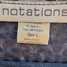 Switch Notations Y2K Mob Wife Animal Print Blouse Metallic Gold Leopard Tiger Womens L 2 image