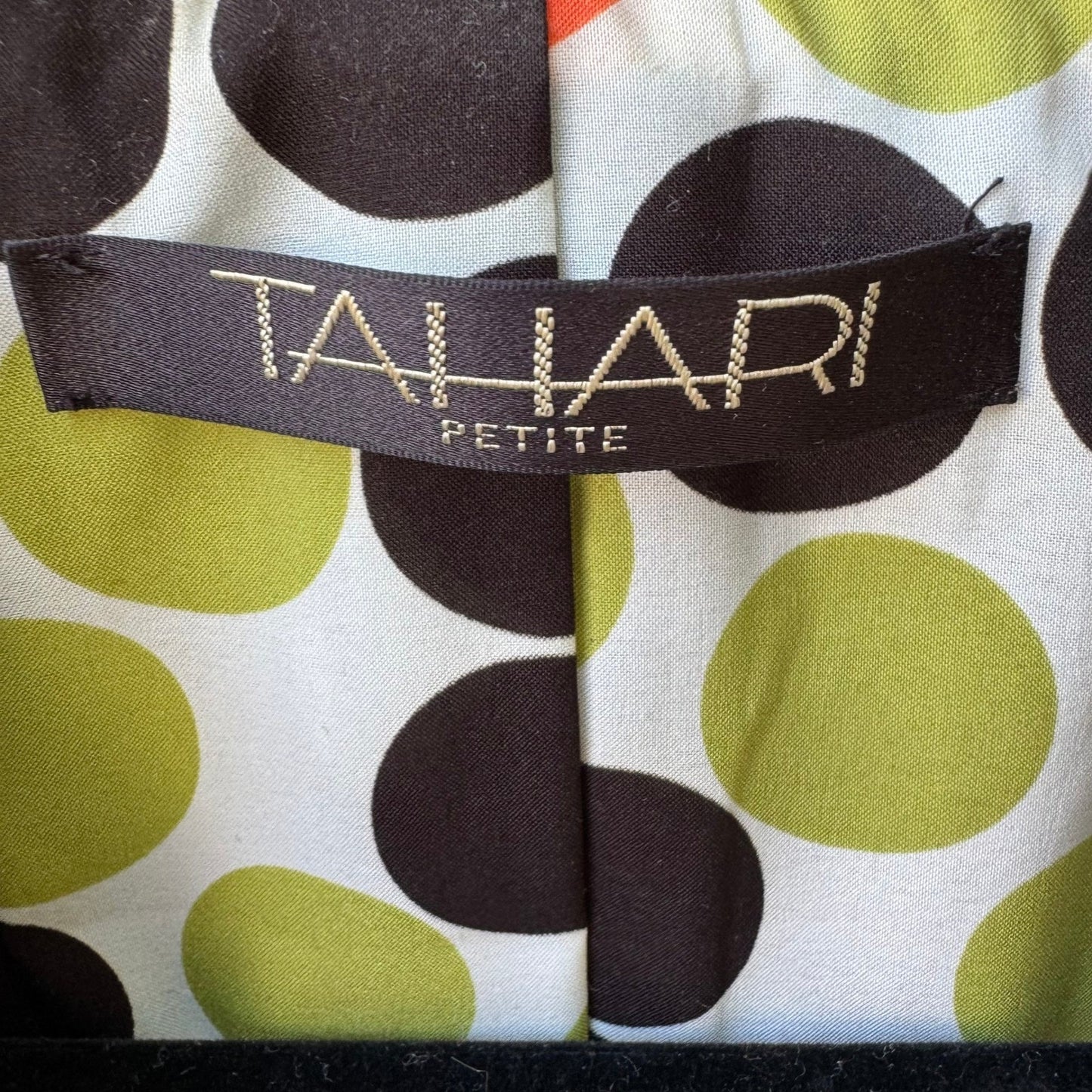 Tahari Tweed Wool Blend Dark Academia Professor Core Blazer Jacket Tie Waist 2