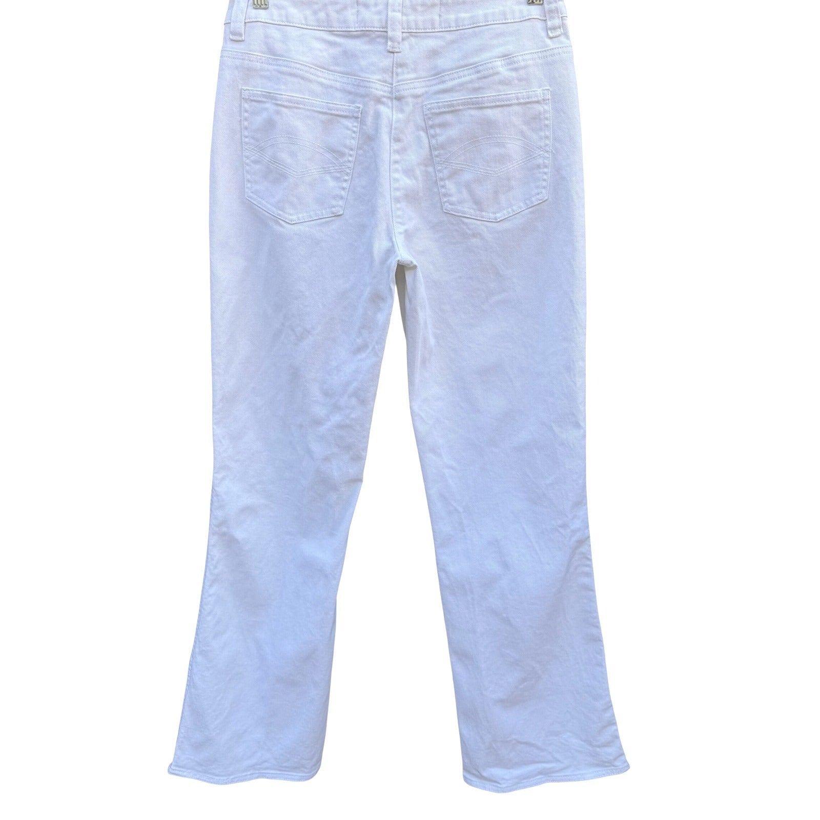 Territory Ahead Womens 8 White High Rise Bootcut Stretch Denim Jeans 31 Inseam