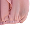 Switch Express Pink Ruffle Flutter Sleeve Chiffon Blouse Keyhole Neck Top S Coquette 3 image