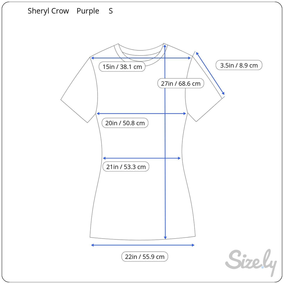 Sheryl Crow Purple Boho Lace Embroidered Detail Short Sleeve Button Back Top S