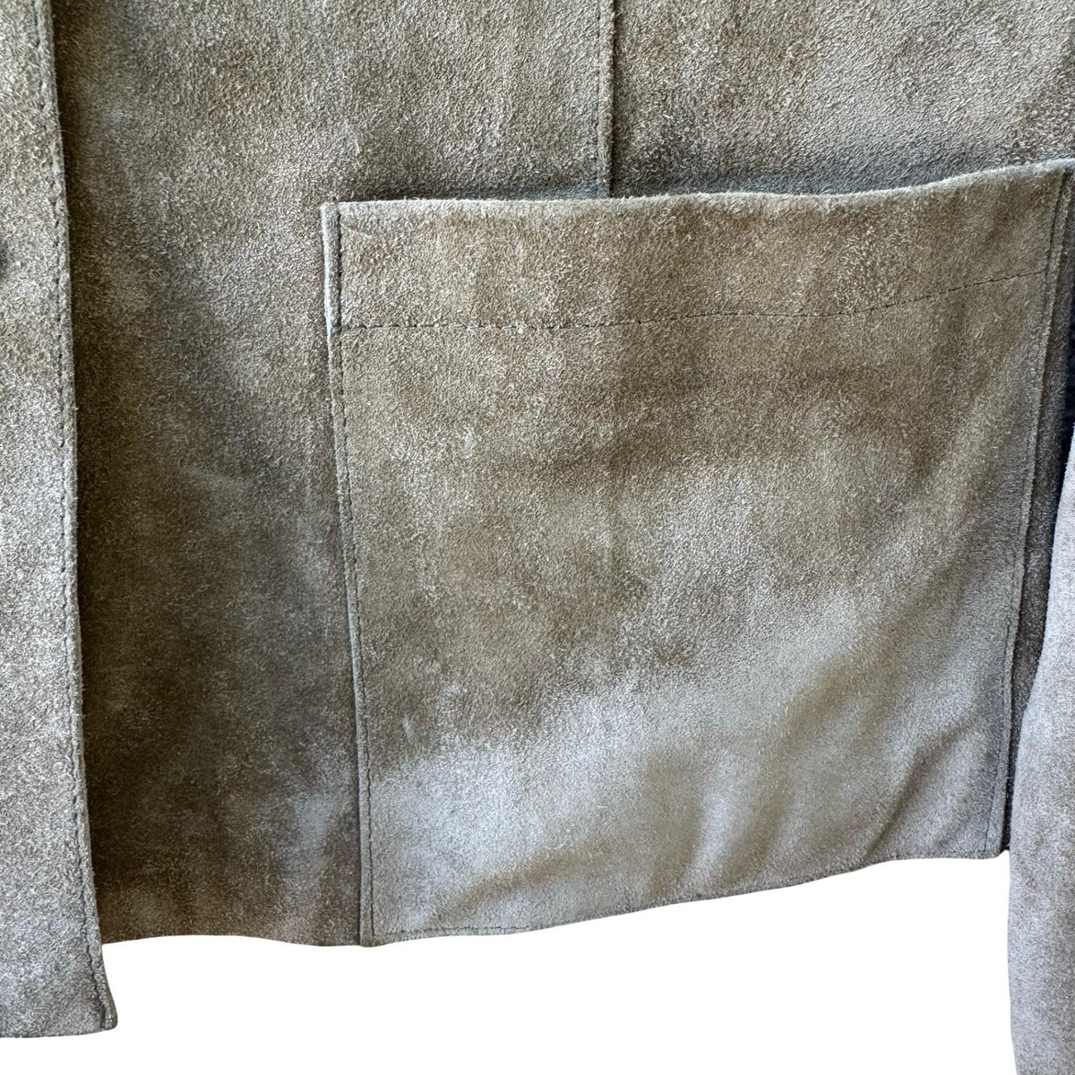 Jewels Julie Knapp Vintage Y2K 90s Boho Western Suede Leather Snap Jacket Tan S