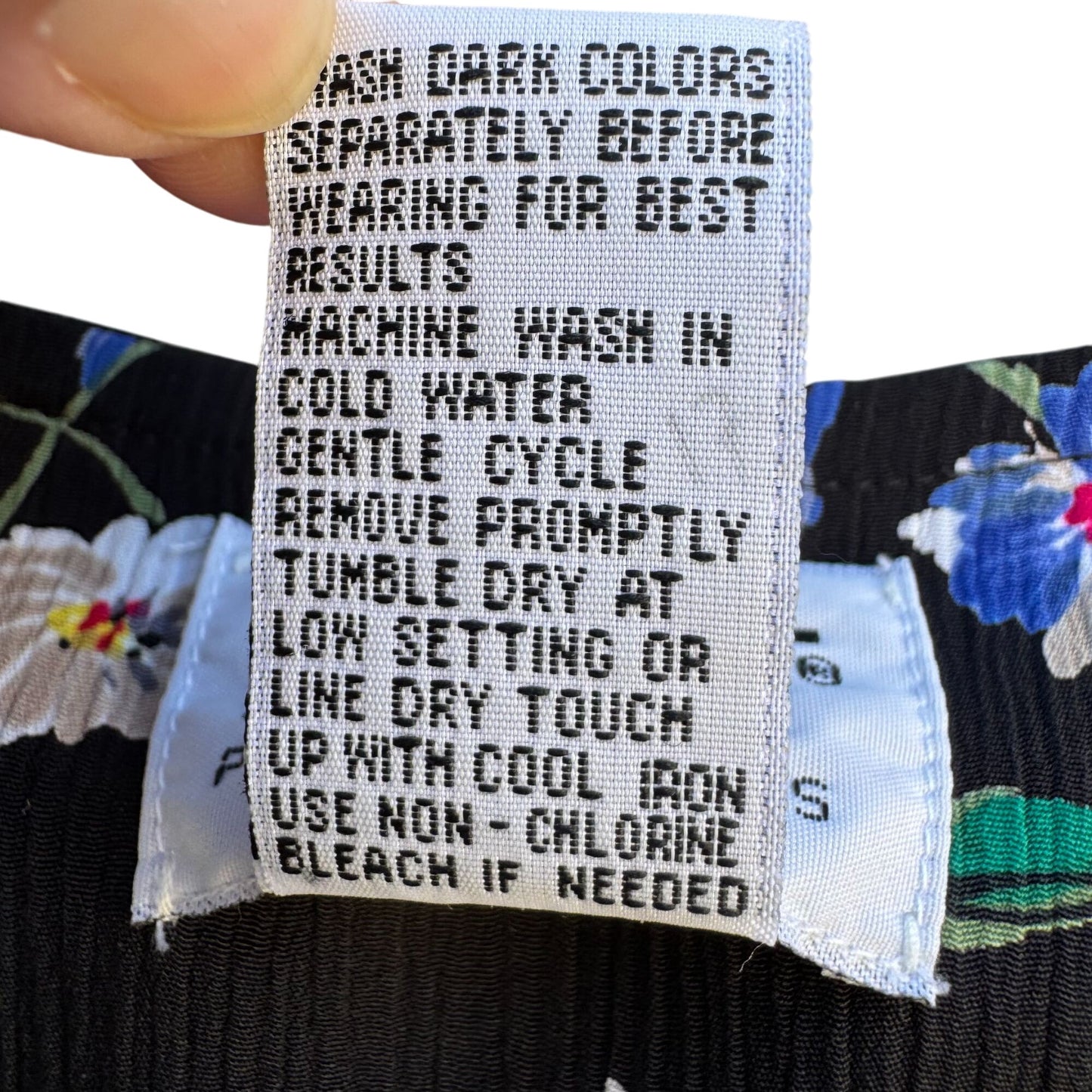 Koret Petites Vintage Floral Reversible Black & Gingham Button-Up Vest Womens 4