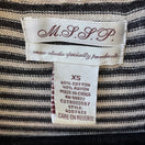 Switch MSSP Max Studio Minimalist Layering Lagenlook Striped Draped Infinity Sweater XS 2 image