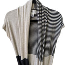 Switch MSSP Max Studio Minimalist Layering Lagenlook Striped Draped Infinity Sweater XS 3 image