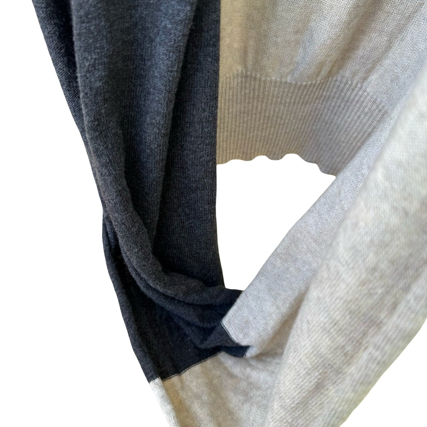 MSSP Max Studio Minimalist Layering Lagenlook Striped Draped Infinity Sweater XS