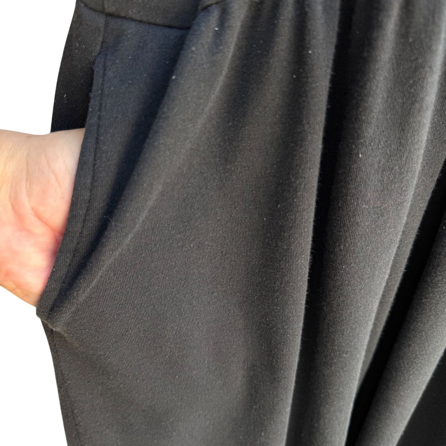 Saint Germain Vintage Womens Black Batwing Dolman 3/4 Sleeve A Line Dress M