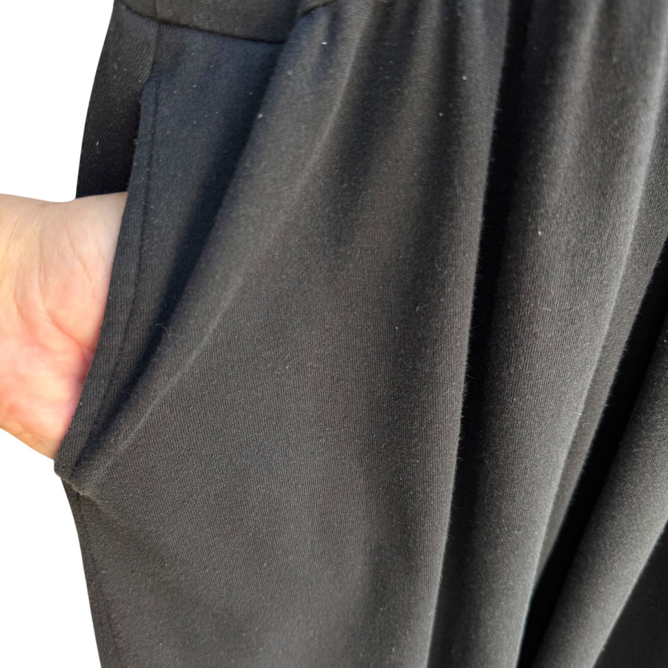 Saint Germain Vintage Womens Black Batwing Dolman 3/4 Sleeve A Line Dress M