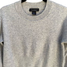 Switch Tahari 100% 2-Ply Cashmere Soft Girl Sweater Minimalist Quiet Luxury Gray L 3 image