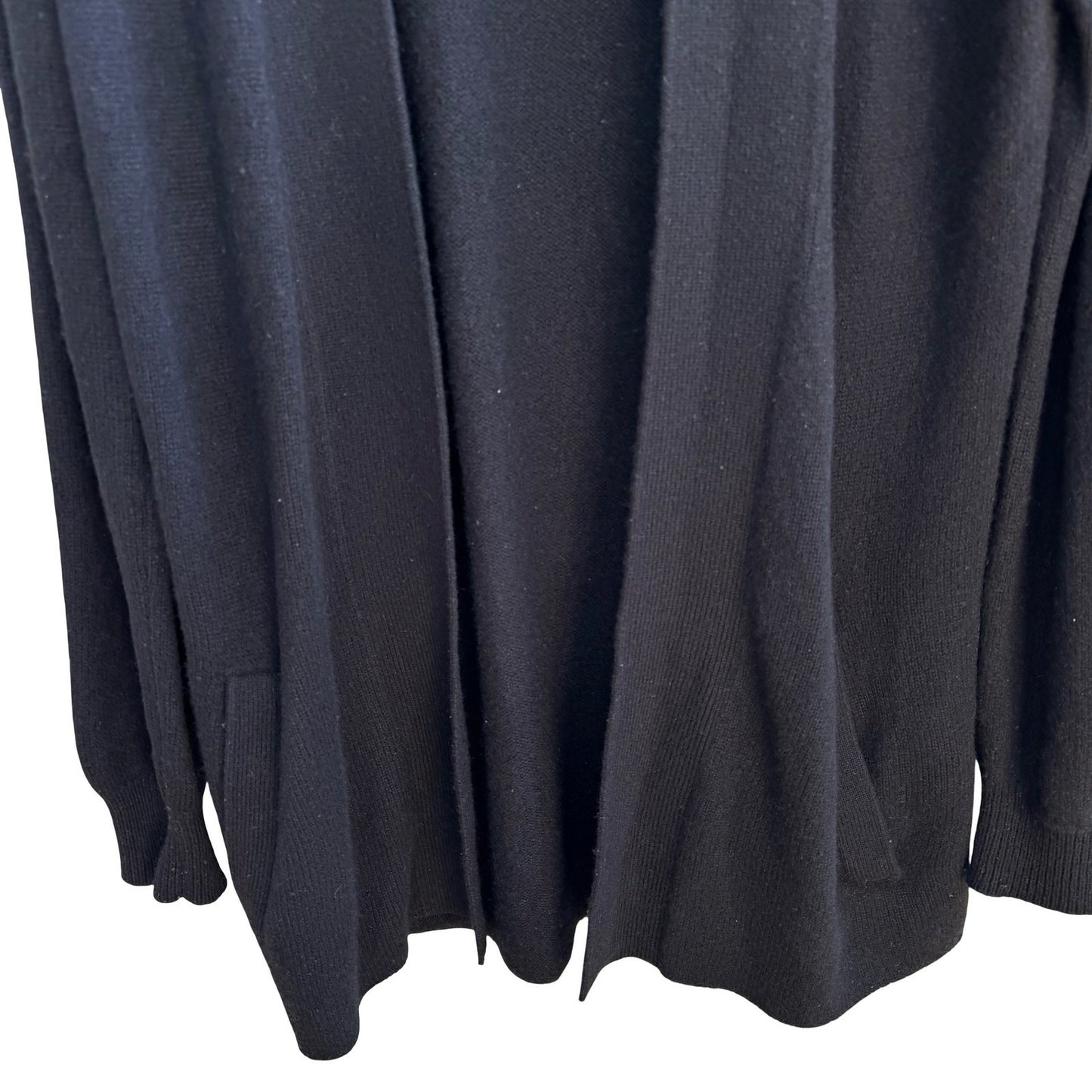 Susan Graf Limited 100% Cashmere Quiet Luxury Cozy Open Front Cardigan Sweater L