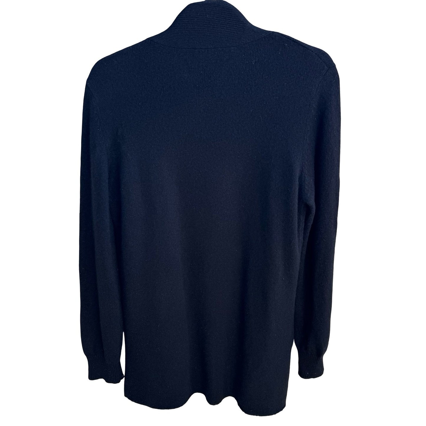 Susan Graf Limited 100% Cashmere Quiet Luxury Cozy Open Front Cardigan Sweater L