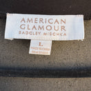 Switch Badgley Mischka American Glamour Mesh Panel Square Neck Long Sleeve Top Black L 2 image